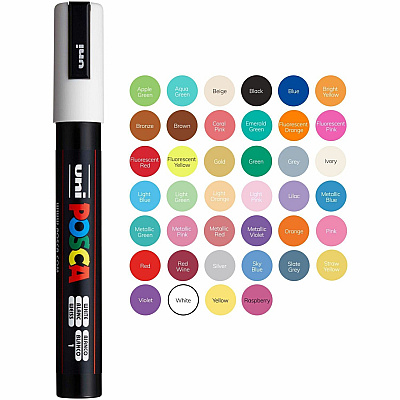Uni Posca PC-5M Paint Markers (UBCPC5M8C)