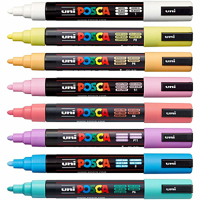 Uni Posca PC-5M Paint Markers (UBCPC5M8C)