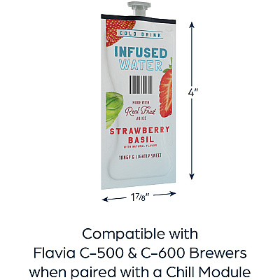 FLAVIA Strawberry Basil Infused Water Freshpack (LAV48053)