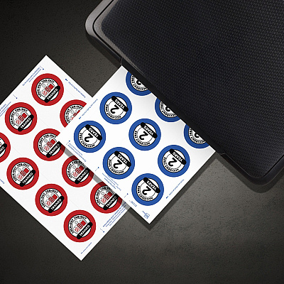 Zweckform Avery Waterproof Vinyl Stickers, 2? Diameter, Laser, 60ct (AVE61536)