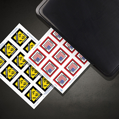 Zweckform Avery Waterproof Vinyl Stickers, 2? x 2? , Laser, 60ct (AVE61538)