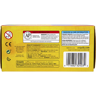 Crayola Washable Project Paint (CYO542403)