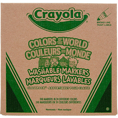 Crayola Multicultural Colors Washable Markers (CYO588228)
