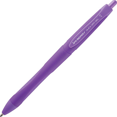 So-Mine Serve Berry Quick Dry Retract Gel Ink Pen (SRVBRGEL07B6KRA)
