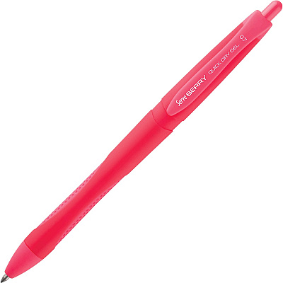 So-Mine Serve Berry Quick Dry Retract Gel Ink Pen (SRVBRGEL07B6KRA)