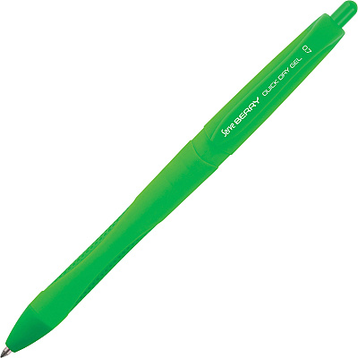 So-Mine Serve Berry Quick Dry Retract Gel Ink Pen (SRVBRGEL07B6KRB)