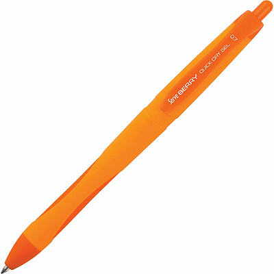 So-Mine Serve Berry Quick Dry Retract Gel Ink Pen (SRVBRGEL07B6KRB)