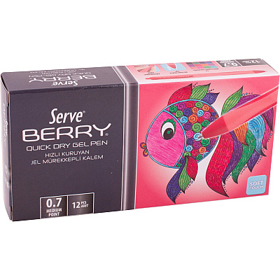 So-Mine So-Mine Berry Quick-Dry Gel Ink Pen (SRVBRGEL0712KRM)