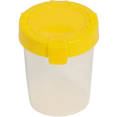 deflecto Antimicrobial Kids No Spill Paint Cup Yellow (DEF39515YEL)