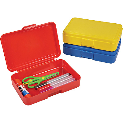 deflecto Antimicrobial Pencil Box Blue (DEF39504BLU)