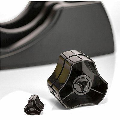 Officemate 1 Inch and 3 Inch Replacement Core Set for Tape Dispenser 96660, Black (OIC96670)