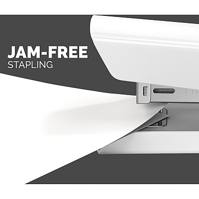 Fellowes LX820 - Classic Full Size Desktop Stapler - White (FEL5011401)