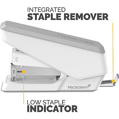 Fellowes LX840 Half Strip EasyPress Stapler White (FEL5011501)