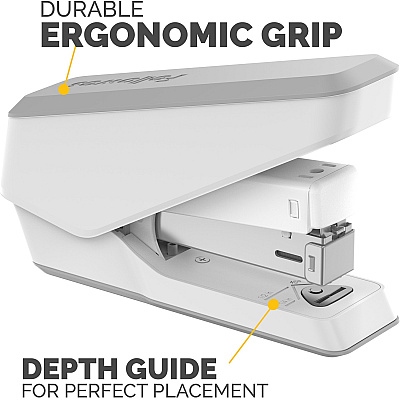 Fellowes LX840 Half Strip EasyPress Stapler White (FEL5011501)