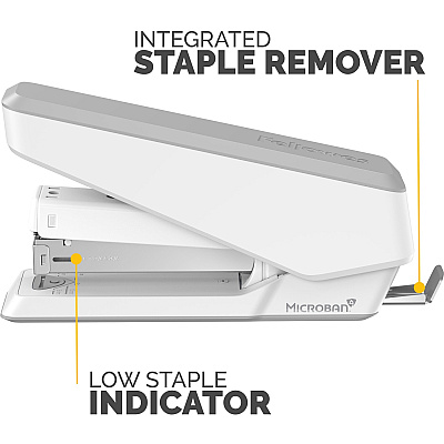 Fellowes LX850 Full Strip EasyPress Stapler - White (FEL5011601)
