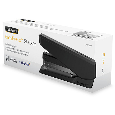 Fellowes LX850 Full Strip EasyPress Stapler - Black (FEL5010701)