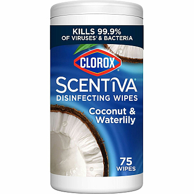 Clorox Scentiva Wipes, Bleach Free Cleaning Wipes (CLO60037)