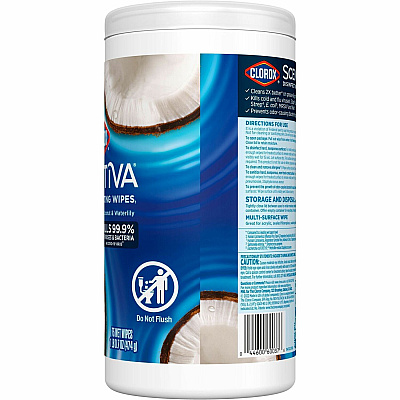 Clorox Scentiva Wipes, Bleach Free Cleaning Wipes (CLO60037)