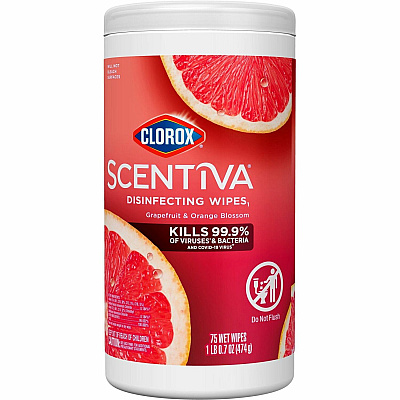 Clorox Scentiva Wipes, Bleach Free Cleaning Wipes (CLO60036)