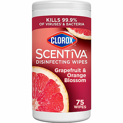 Clorox Scentiva Wipes, Bleach Free Cleaning Wipes (CLO60036)