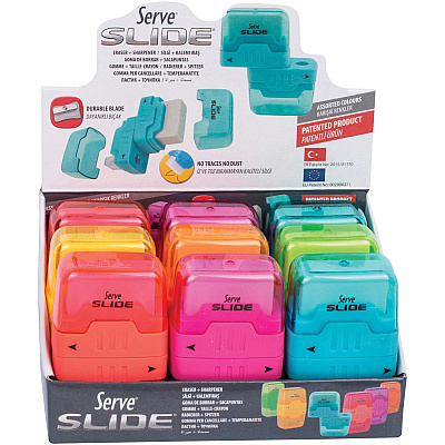 So-Mine So-Mine Slide Eraser & Sharpener (SRVSLIDE9KTKR)