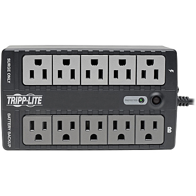 Tripp Lite 550VA 300W Standby UPS - 10 NEMA 5-15R Outlets, 120V, 50/60 Hz, USB, 5-15P Plug, Desktop/Wall Mount (INTERNET550U)
