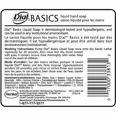 Dial Basics Liquid Hand Soap (DIA33815)