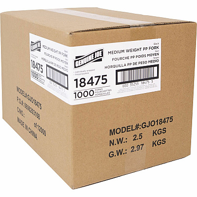 Genuine Joe Medium-weight Individually Wrapped Forks (GJO18475)