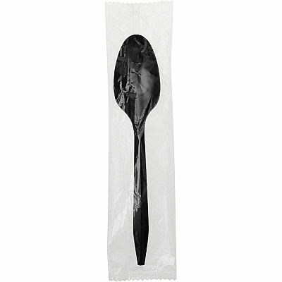 Genuine Joe Medium-weight Individually Wrapped Teaspoons (GJO18478)