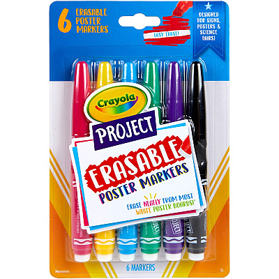 Crayola Project Erasable Poster Markers (CYO588371)