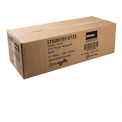 Banyan Black Straws - Wrapped (EGS600228)