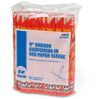 AmerCare Royal 9" Bamboo Chopsticks (EGS054000)