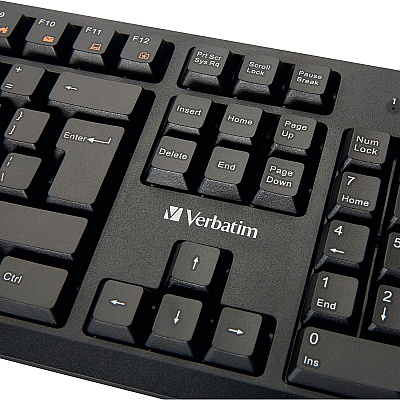 Verbatim Wired Keyboard and Mouse (70734)
