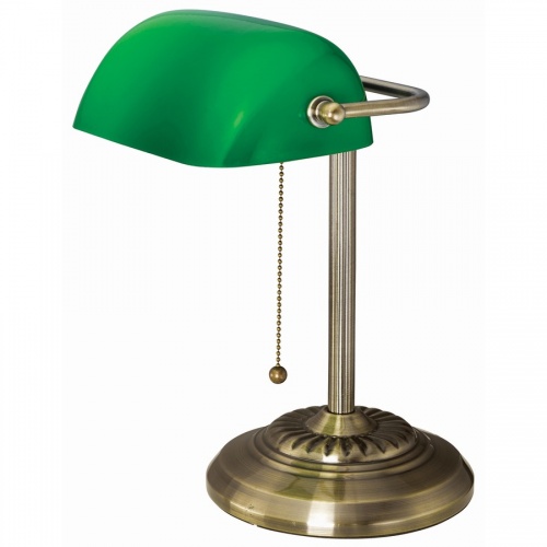 Victory Light Banker's Brass Desk Lamp (9B101AB)