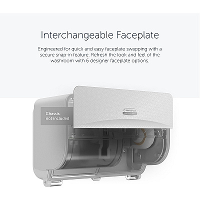 Kimberly-Clark Professional ICON Standard Roll Horizontal Toilet Paper Dispenser Faceplate (58772)