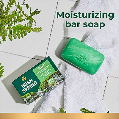 Irish Spring Deodorant Bar Soap with Flaxseed Oil (CPC114177CT)