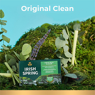 Irish Spring Deodorant Bar Soap with Flaxseed Oil (CPC114177)