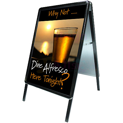 Seco Snap Frame A-board Sidewalk Sign (2228ABBLACK)
