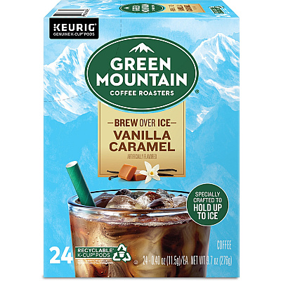 Green Mountain Coffee Roasters K-Cup Brew Over Ice Vanilla Caramel Coffee (GMT9028)