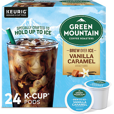 Green Mountain Coffee Roasters K-Cup Brew Over Ice Vanilla Caramel Coffee (GMT9028)