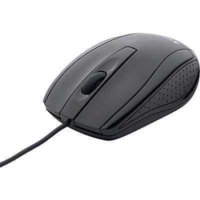 Verbatim Corded Optical Mouse - Black (70733)