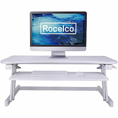 Rocelco ADR 32" Adjustable Desk Riser with EVR (RADRW)
