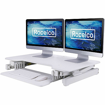 Rocelco EADRW- Sit Stand Desk Riser (READRW)