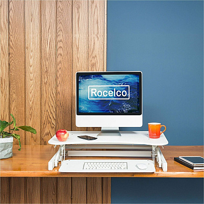 Rocelco EADRW- Sit Stand Desk Riser (READRW)