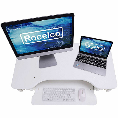 Rocelco EADRW- Sit Stand Desk Riser (READRW)