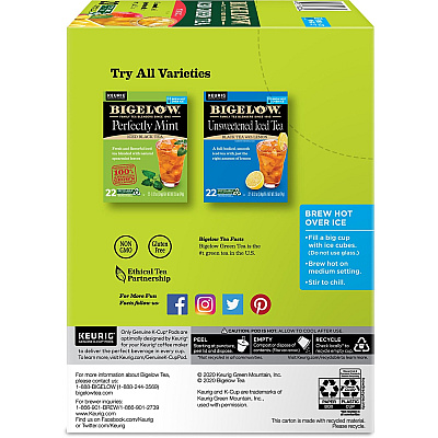 Bigelow Tropical Iced Green Tea K-Cup (GMT2870)