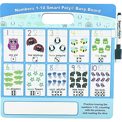 Ashley Numbers 1 - 10 Smart Poly Busy Board (ASH98001)