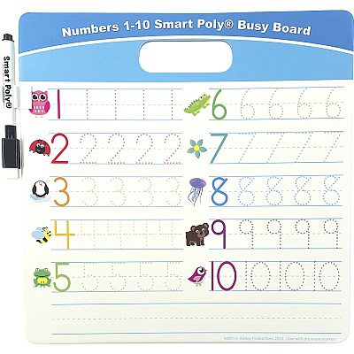 Ashley Numbers 1 - 10 Smart Poly Busy Board (ASH98001)