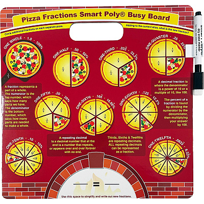 Ashley Pizza Fractions Smart Poly Busy Board (ASH98005)