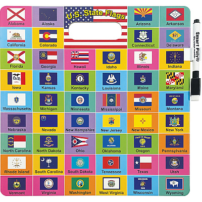 Ashley U.S. Map/Flags Smart Poly Busy Board (ASH98008)